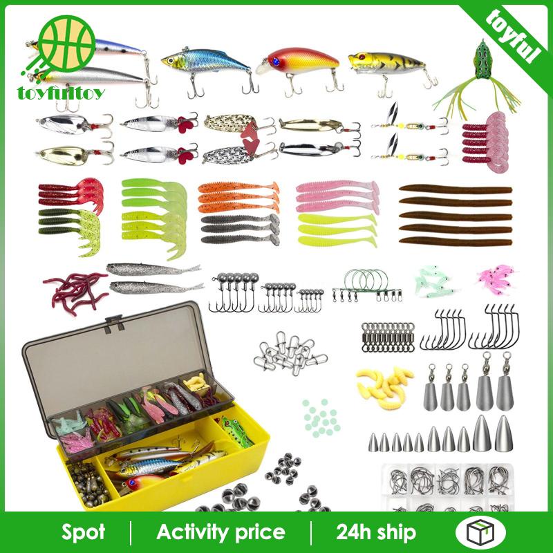 Set 303 Mồi Giả Mềm Câu Cá Hình Sâu