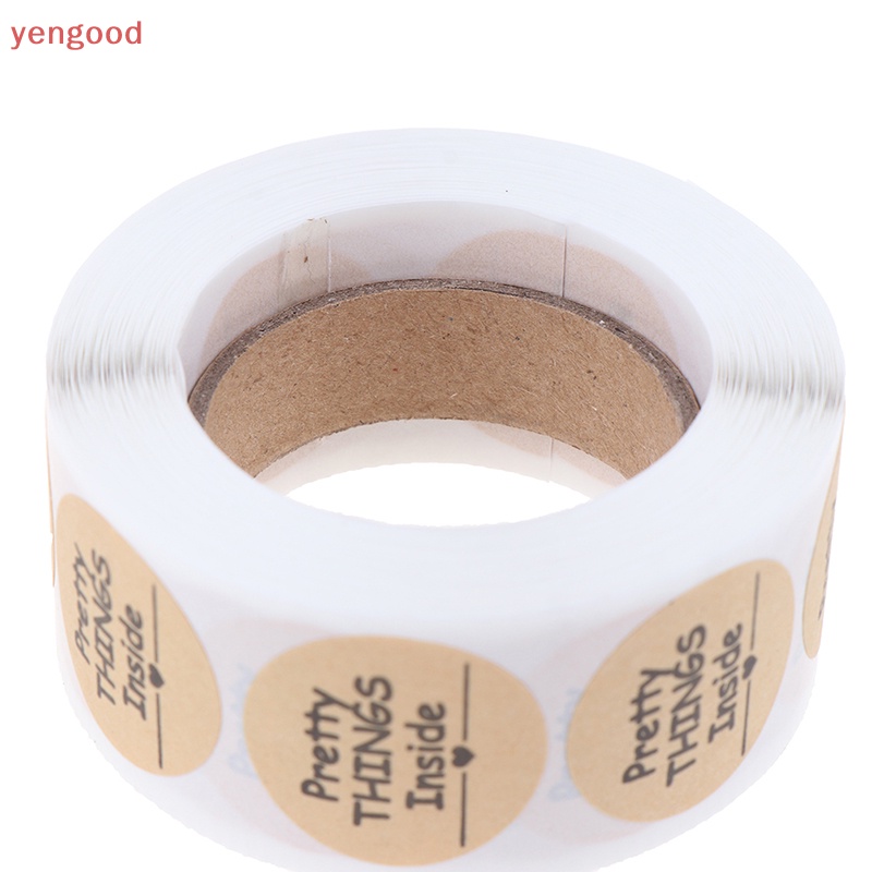 Set 500 Miếng Dán 1 inch In Chữ Thank You Trang Trí Phong Bì Tiệc