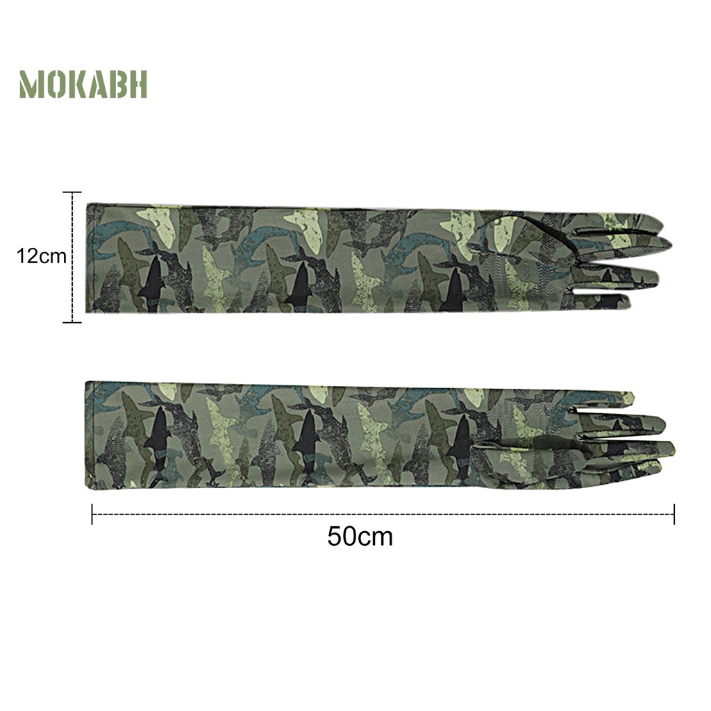 1 Đôi Găng Tay Chống Nắng Độ Co Giãn Cao Chống Trượt Có Thể Chạm Màn Hình Cảm Ứng