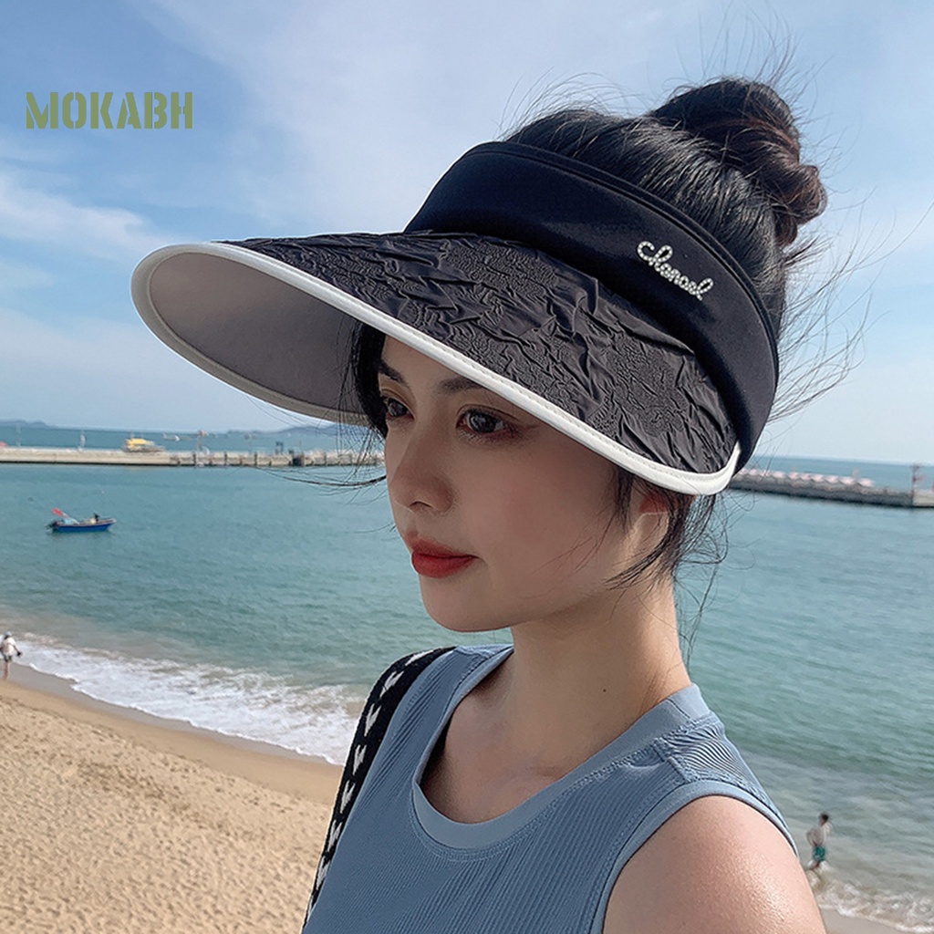 Mũ Lưỡi Trai Hở Chóp Chống Tia UV Chống Trượt Trọng Lượng Nhẹ Thời Trang Mùa Hè Cho Nữ