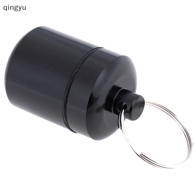 1 Hộp Đựng Thuốc Mini Bằng Hợp Kim Nhôm Chống Nước Có Móc Khóa Tiện Dụng