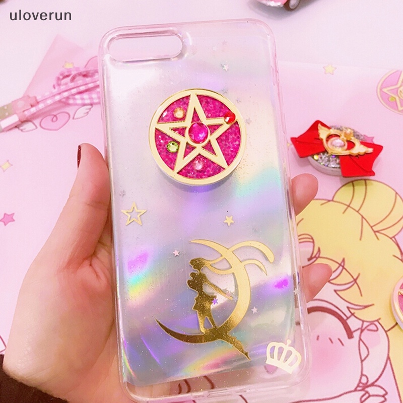 Uloverun Vòng Nhẫn Đỡ Điện Thoại Họa Tiết Thủy Thủ Mặt Trăng Thông Dụng vn