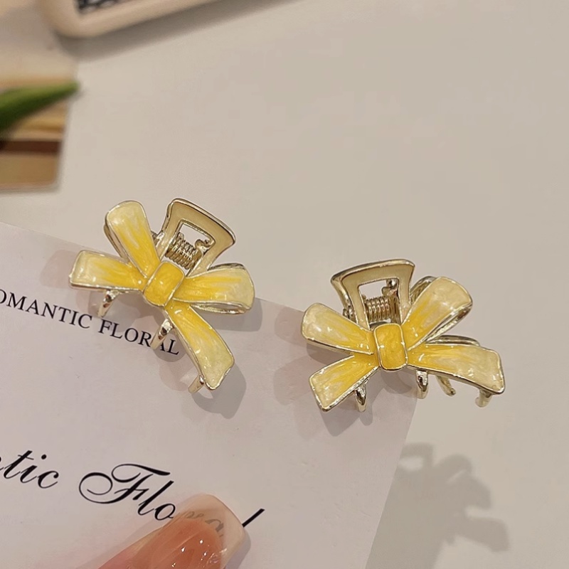 Kẹp Tóc Nơ Kim Loại Nhiều Màu Đáng Yêu Cho Bé Gái 1 Cái