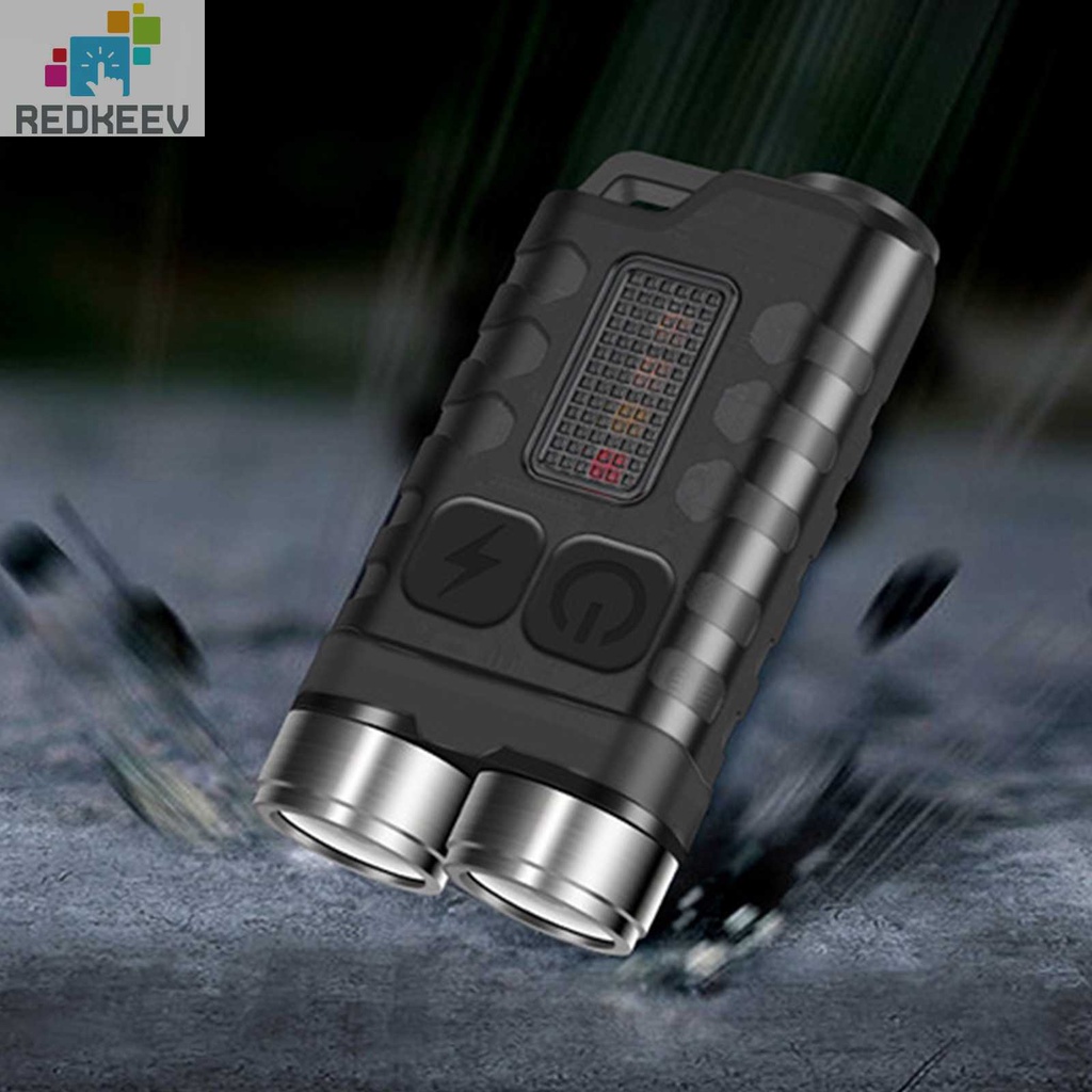 Móc Khóa Đèn Pin Mini EDC 900LM Kèm Cáp USB Type-C