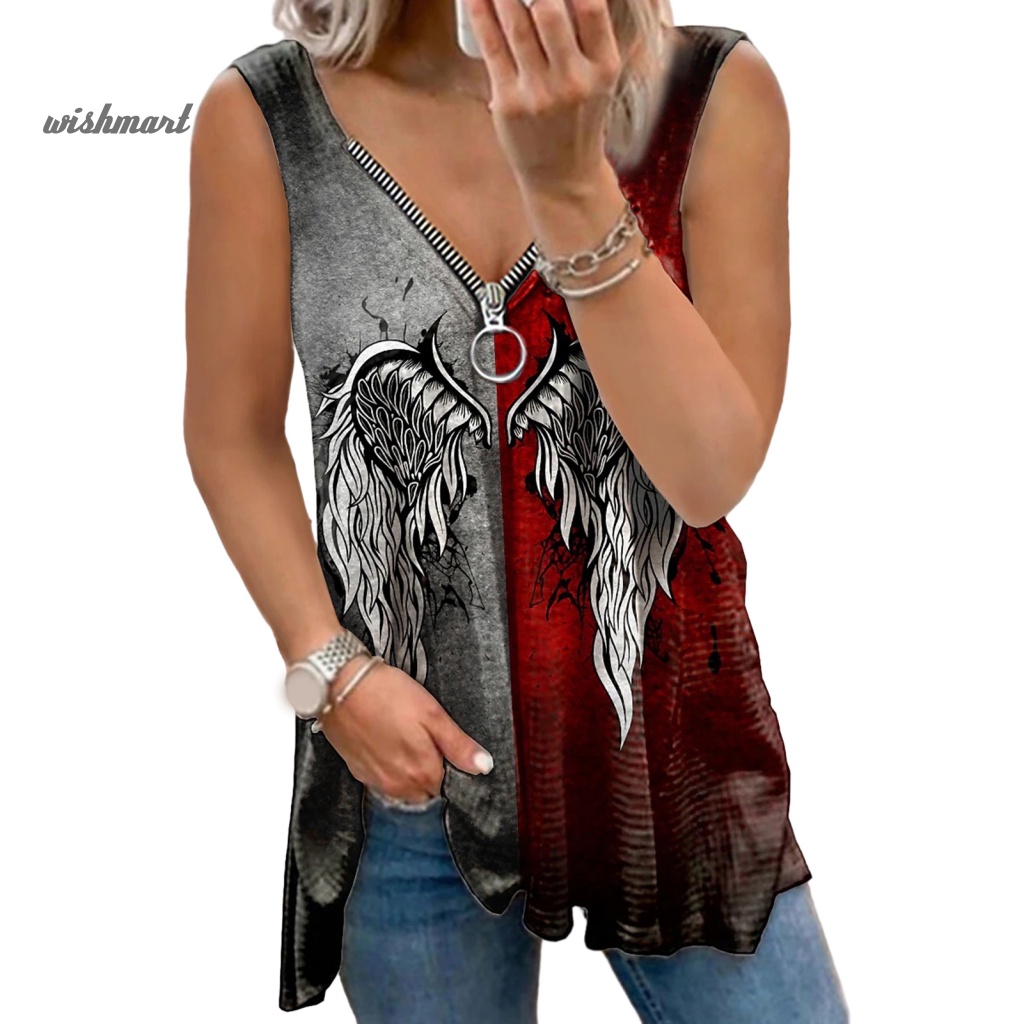 Áo Không Tay Cổ Chữ V Thời Trang Mùa Hè Dành Cho Nữ