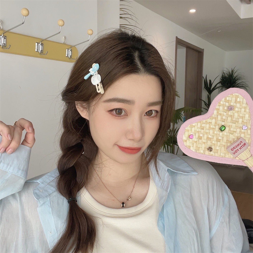 Kẹp Tóc Hình Ly Nước Hoạt Hình Dễ Thương Cho Học Sinh