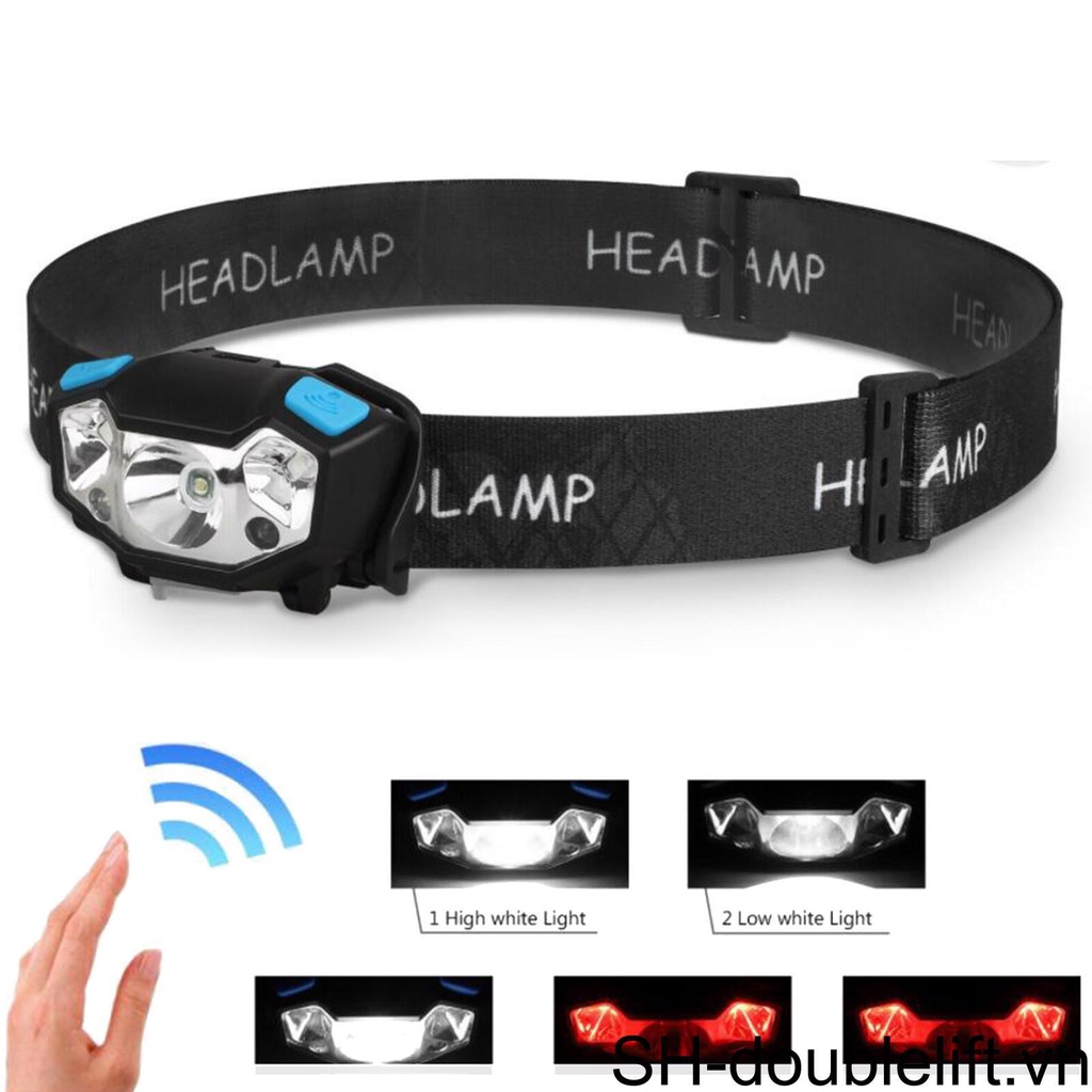 Đèn Pin Đội Đầu 5000LM COB LED Có Thể Sạc Lại