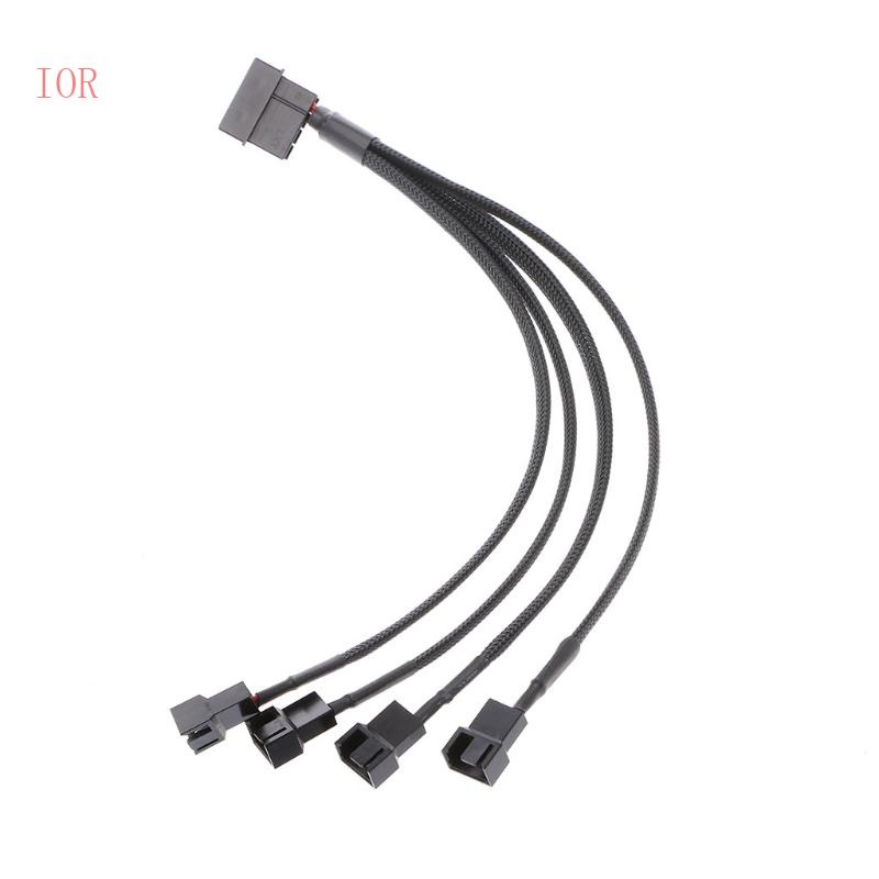 Dây Cáp Quạt Mở Rộng IOR 1 Sang 4 Chiều PWM 4 pin Sang 3Pin 4Pin CPU Cho Máy Tính