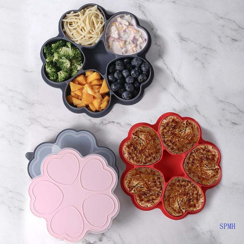 Khuôn Silicone 5 Ngăn Làm Bánh Chống Dính Tiện Dụng