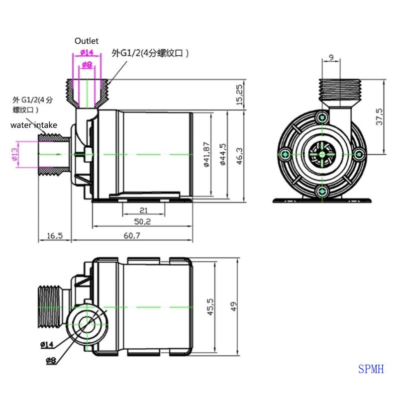 Máy Bơm Nước Mini DC24V 12V Chuyên Dụng