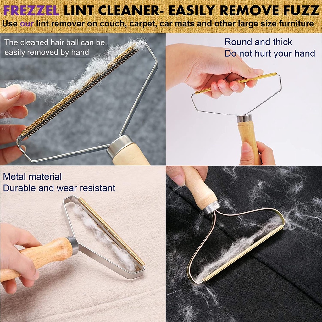 Set 2 Dụng Cụ Loại Bỏ Xơ Vải Cho Thảm Trải Sàn Có Thể Tái Sử Dụng