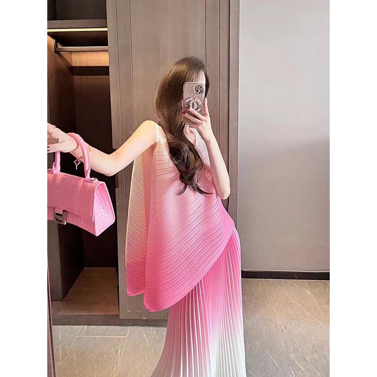 Set Áo Váy Hồng Thời Trang Mùa Hè 2023 Phong Cách Mới Cho Nữ