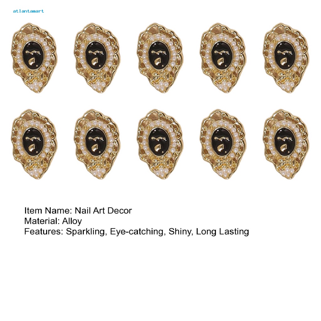 Túi Đựng Đồ Dùng Cao Cấp Tiện Dụng| Set 10 Phụ Kiện Trang Trí Móng Tay Nghệ Thuật Ba Chiều Bóng Cao Bằng Hợp Kim Hình Nơ Hoa Trà Thơm DIY