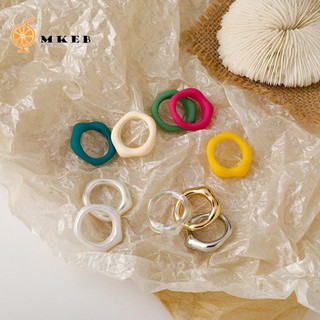 MKEB bằng nhựa resin màu kẹo phong cách mùa hè thời trang cho nữ