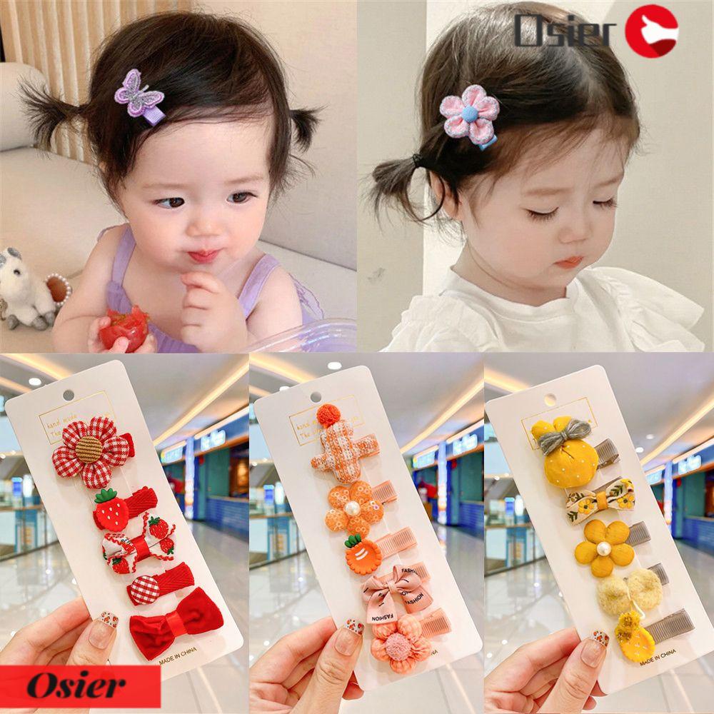 Set 1 Kẹp Tóc Hoa Xinh Xắn Thời Trang Cho Bé Gái