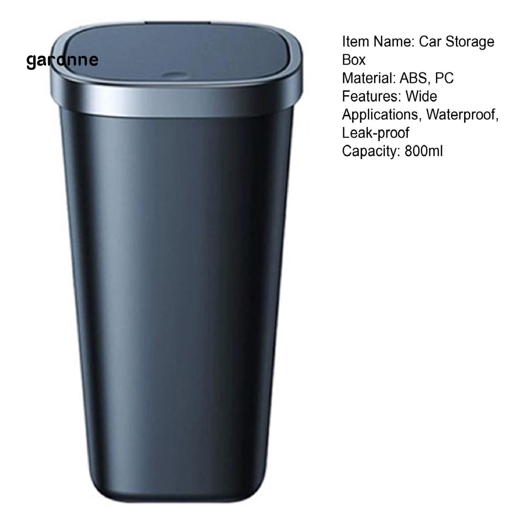 1 Hộp Đựng Rác Dung Tích Lớn 800ml Chống Nước Chống Bụi Cho Xe Hơi