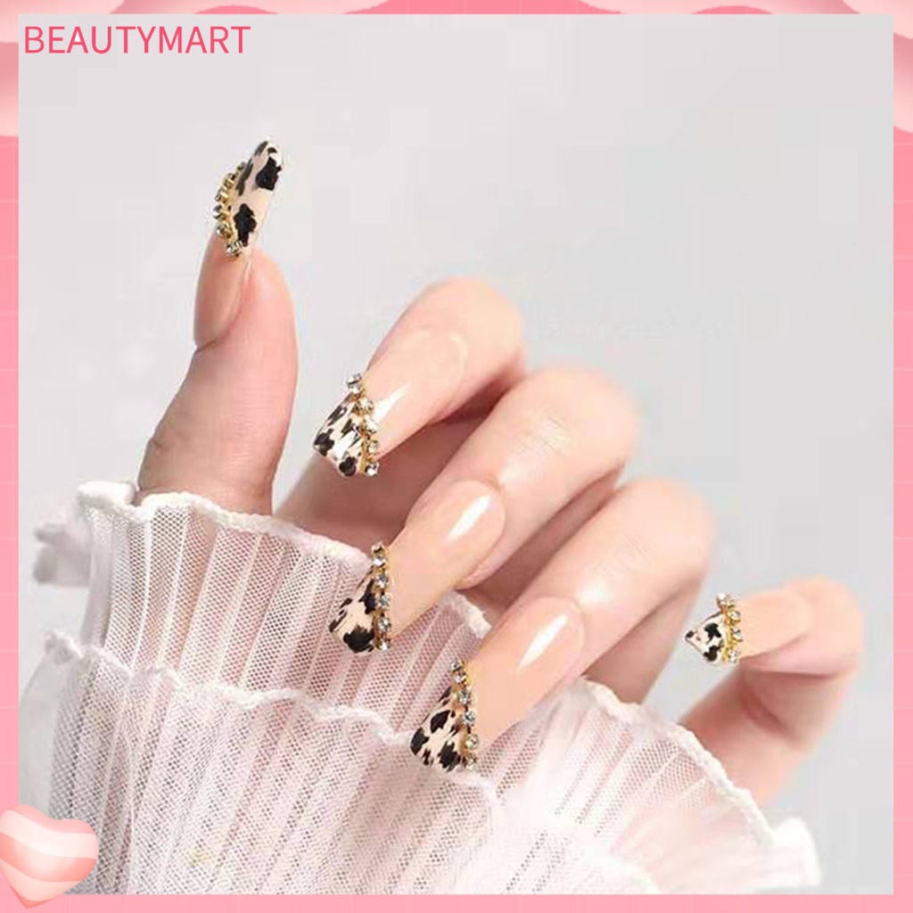 Set 12 Dây Xích Kim Loại Bản Rộng Trang Trí Móng Tay Nghệ Thuật