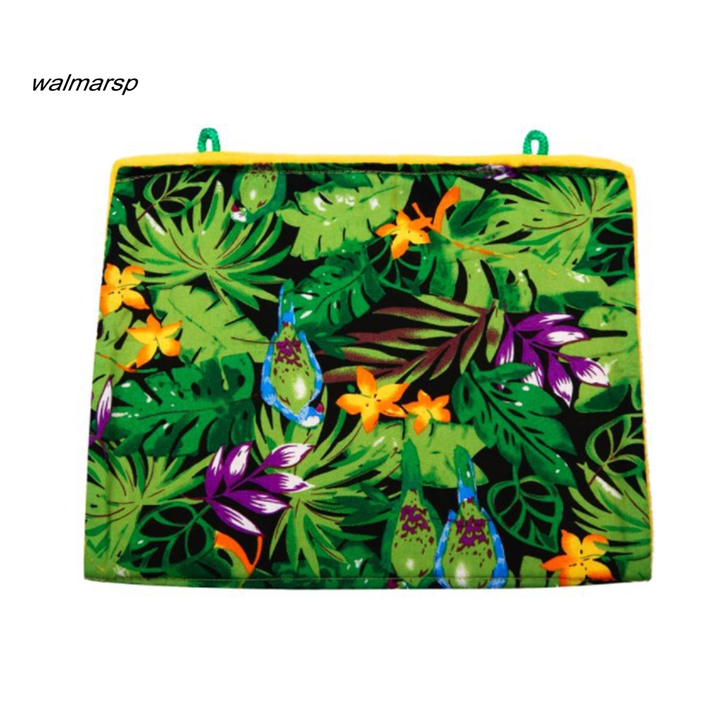 Võng Treo Bằng Vải Flannel In Họa Tiết Dễ Thương Thoải Mái Cho Chim Vẹt