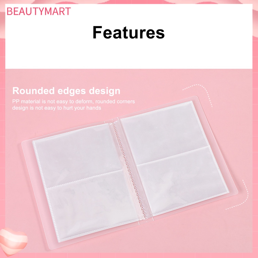 Sổ Đựng Miếng Dán Móng Tay Trong Suốt Chống Mài Mòn Tiện Dụng Cho Salon