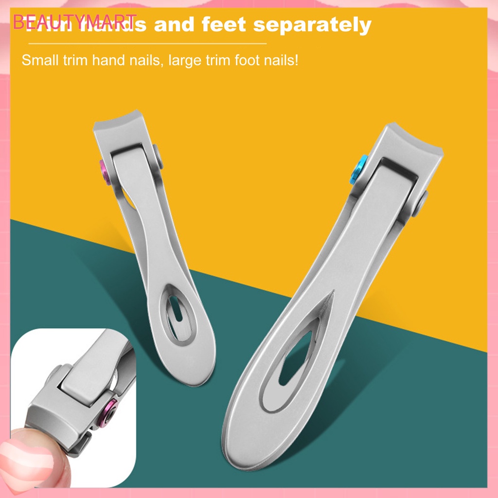 [beautymart] Dụng Cụ Cắt Móng Tay Màu Trơn Thiết Kế Đơn Giản Nặng Cho Người Lớn