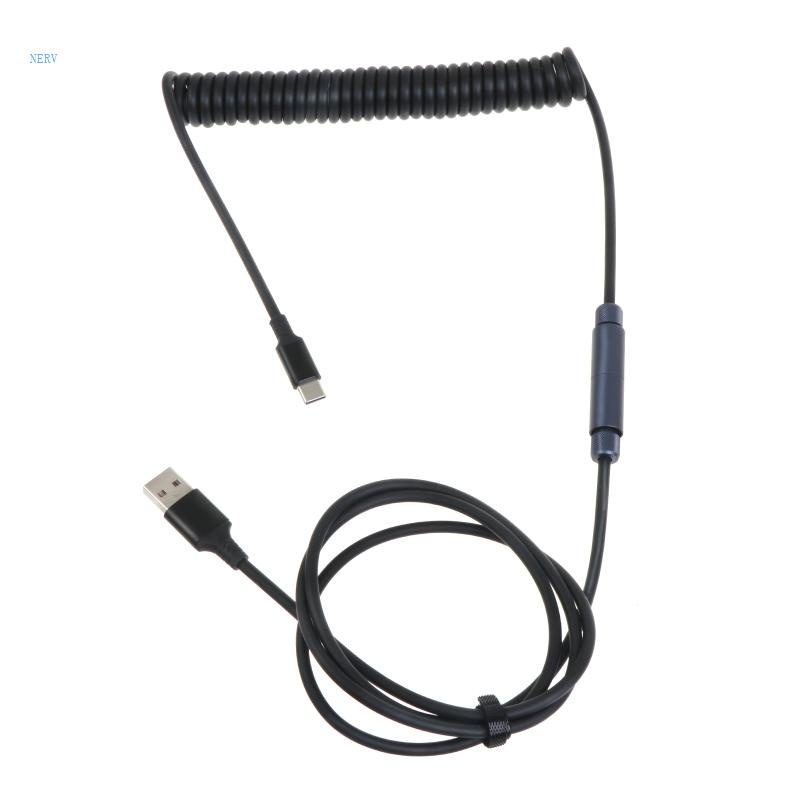 1 Dây Cáp Truyền Dữ Liệu 6 6ft Type-C Sang USB Kèm Đầu Nối Kim Loại Cho Bàn Phím