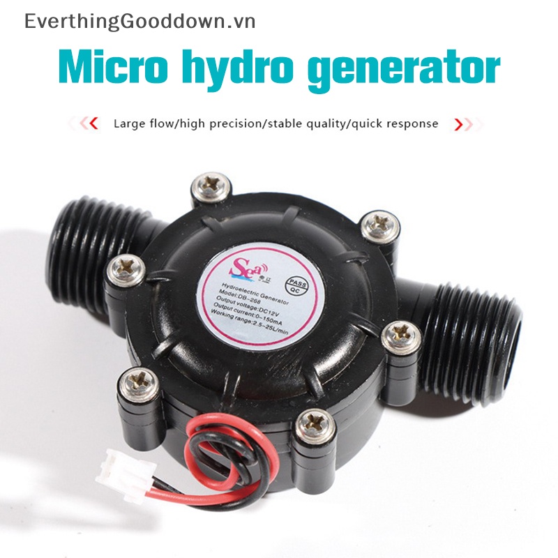 Máy Phát Điện Tua Bin Thủy Lực Micro-hydro DC 12V