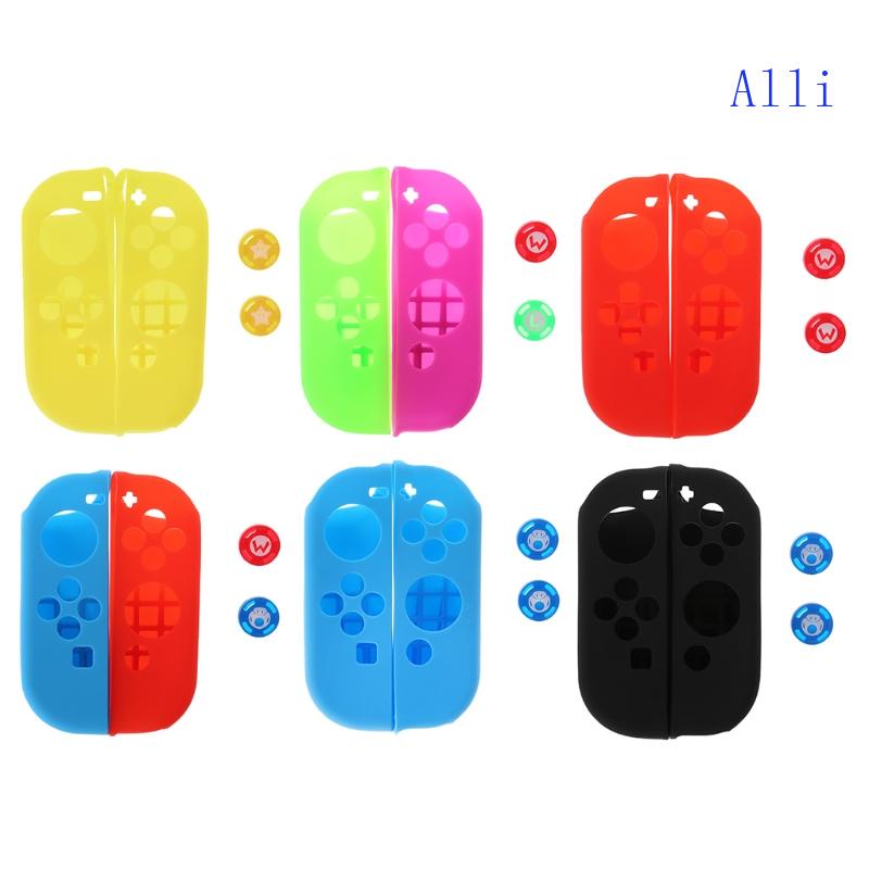 Vỏ Bọc Bằng Silicon Mềm Chống Trầy Chống Mồ Hôi Kèm Nút Điều Khiển Cho Tay Cầm Chơi Game