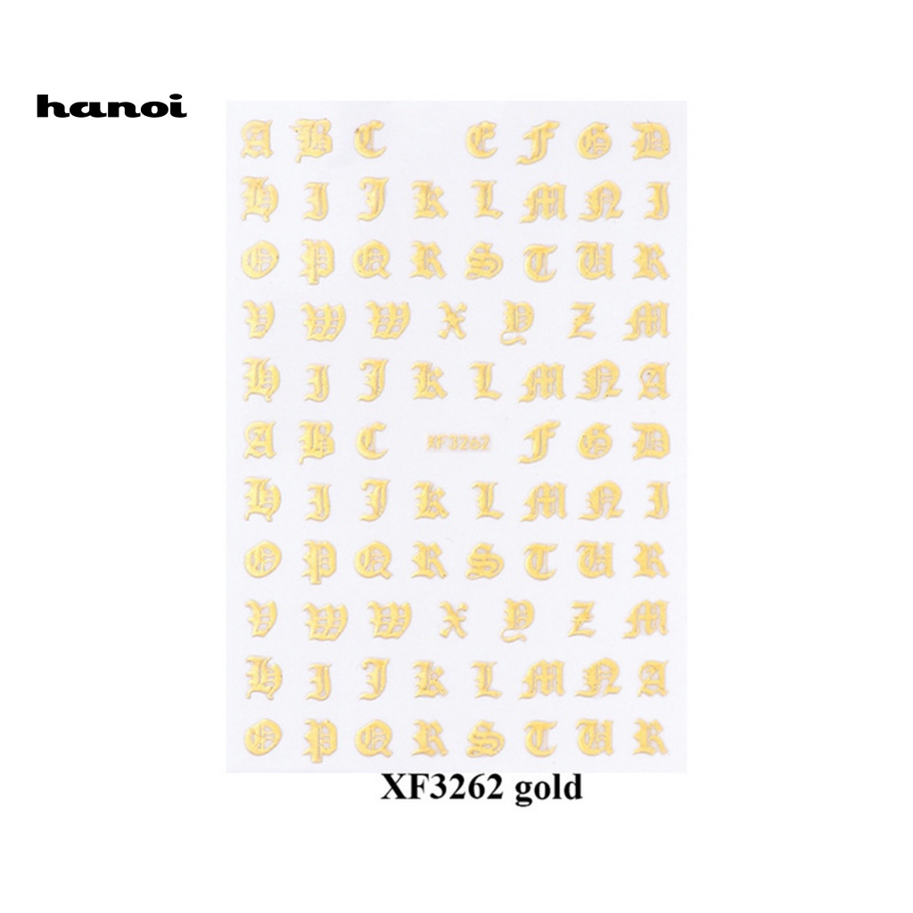 Set 8 Miếng Dán 3D Trang Trí Móng Tay Nghệ Thuật