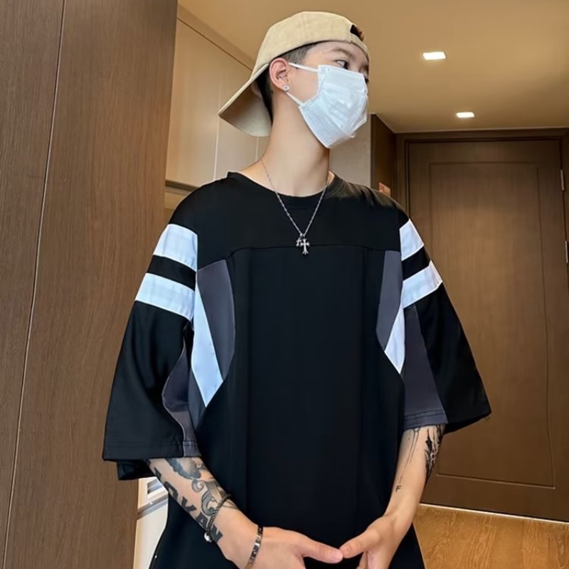 Áo Thun Tay Ngắn Phong Cách Đường Phố Âu Mỹ Thời Trang Mùa Hè Cho Nam