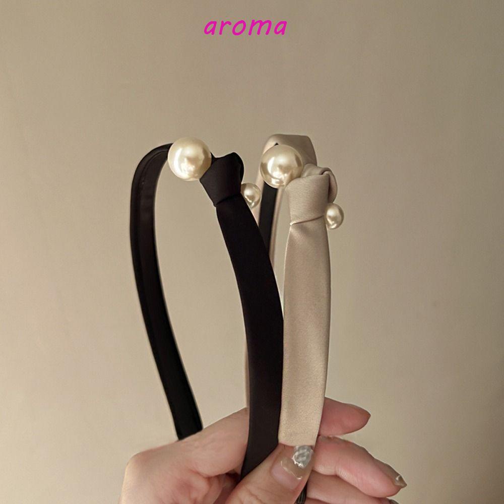 Dây Buộc Tóc Vải Satin Thắt Nút Phong Cách Retro Thời Trang Mùa Thu Chất Lượng Cao Dành Cho Nữ