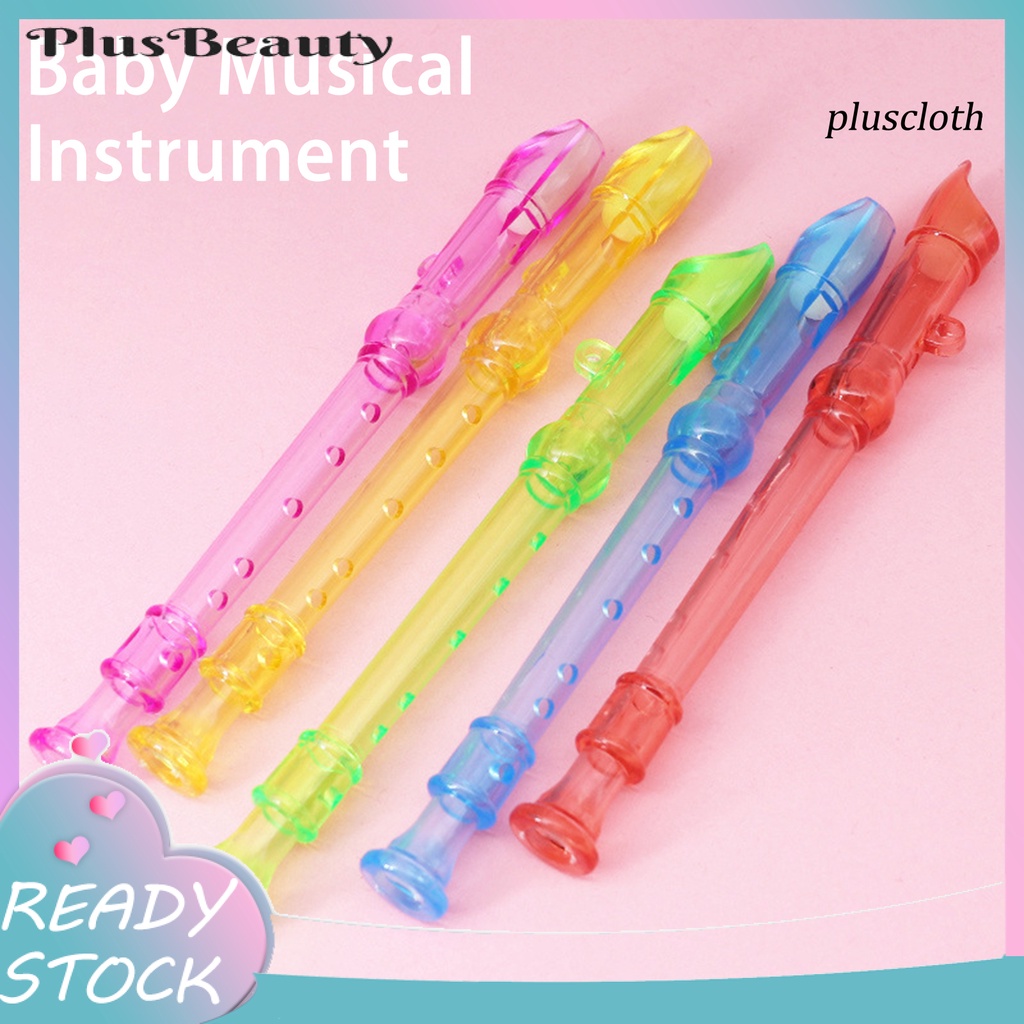 Set 5 Kèn Clarinet Mini 6 Lỗ Bằng ABS Trong Suốt Thân Thiện Với Môi Trường Không Cần Khoan Tay Cho Bé