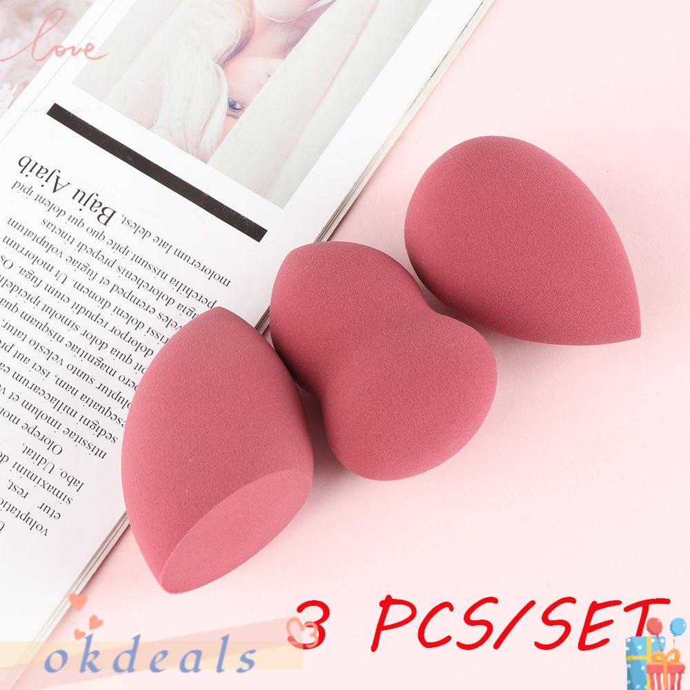 Bộ 3 Mút Trang Điểm Hình Giọt Nước Nhiều Màu Sắc OKDEALS