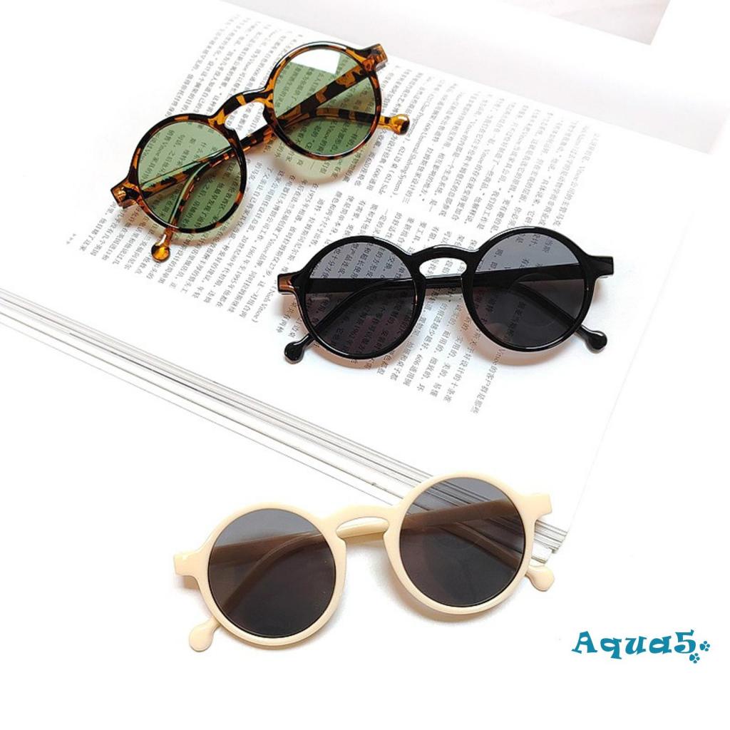 Kính Mát Tròn Chống Tia UV Thời Trang Mùa Hè Cho Bé