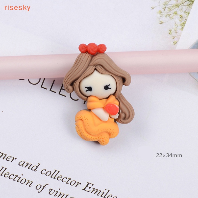 Set 10 Tấm Dán Đế Phẳng 7 Kiểu Hoạt Hình Công Chúa Dễ Thương Trang Trí Sổ Tay DIY