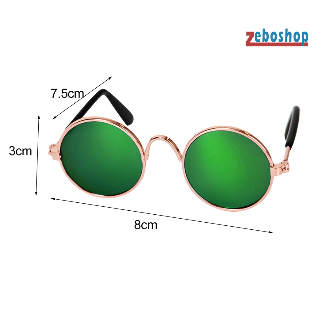 Zeboshop Kính Mát Gọng Mini AC Trong Suốt Thời Trang Cho Thú Cưng Chụp Ảnh
