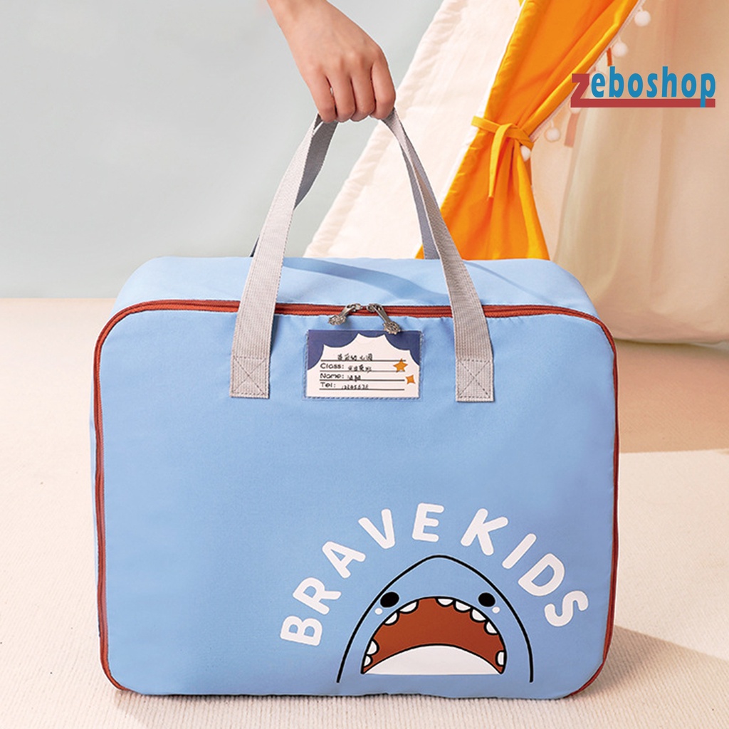 Túi Đựng Chăn Mền Bằng Polyester Chống Mòn In Hoạt Hình Dễ Thương Cho Bé Mẫu Giáo