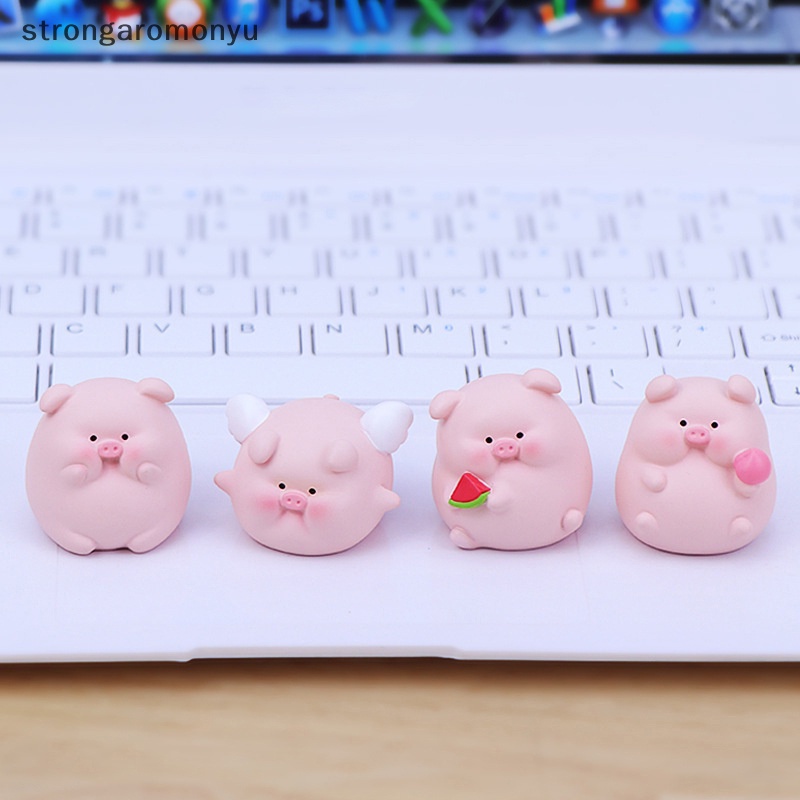 Mô Hình Chú Heo Mini Dễ Thương Dùng Trang Trí Xe Hơi / Văn Phòng