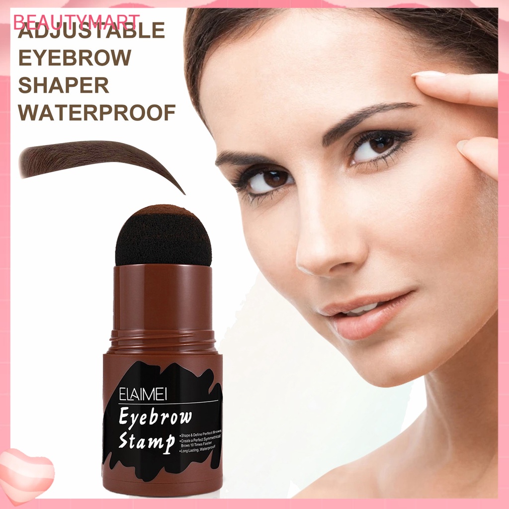 1 Bộ Phấn Kẻ Lông Mày beautymart Kết Cấu Tinh Tế Lâu Trôi Kèm Cọ Trang Điểm