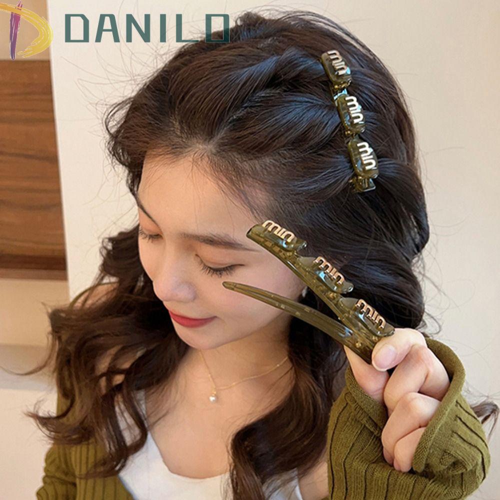 Kẹp Tóc Bện Dây Đính Chữ Phong Cách Hàn Quốc Thanh Lịch Cho Nữ