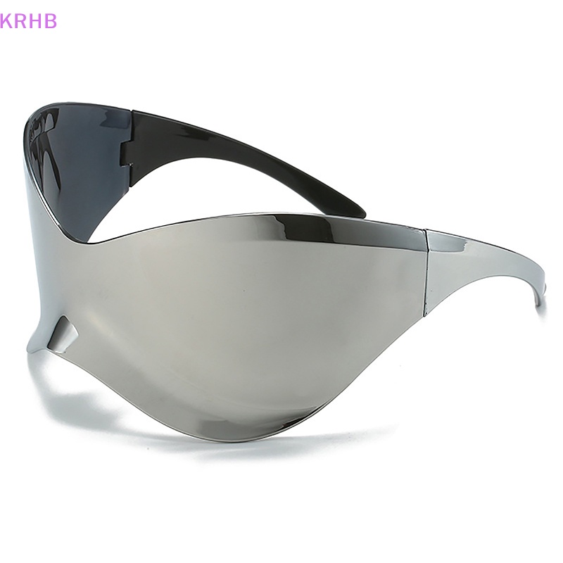 Kính Chống Nắng Không Vành Cỡ Lớn Y2K Phong Cách Hip Hop Cổ Điển Thời Trang Cho Nam Và Nữ Mới