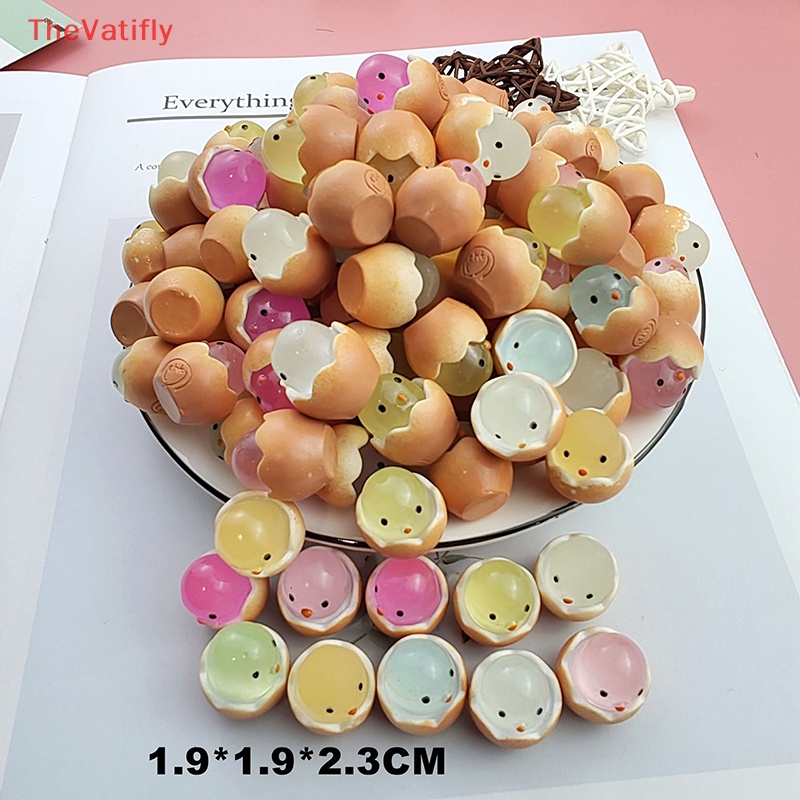 [Thevalifly] Tượng Gà Mini Bằng Nhựa Phát Quang Trang Trí Sân Vườn