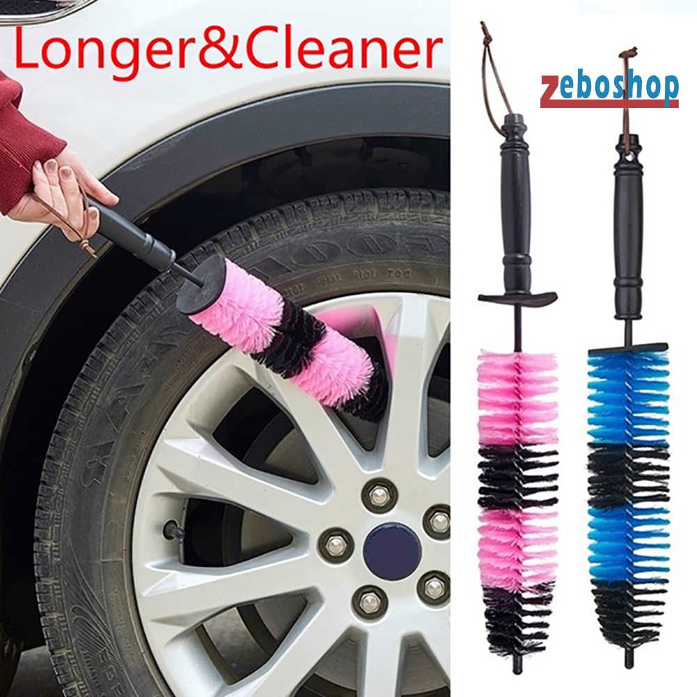 Bàn Chải Sợi Thép Cán Dài Vệ Sinh Lốp Xe Hơi Tiện Dụng