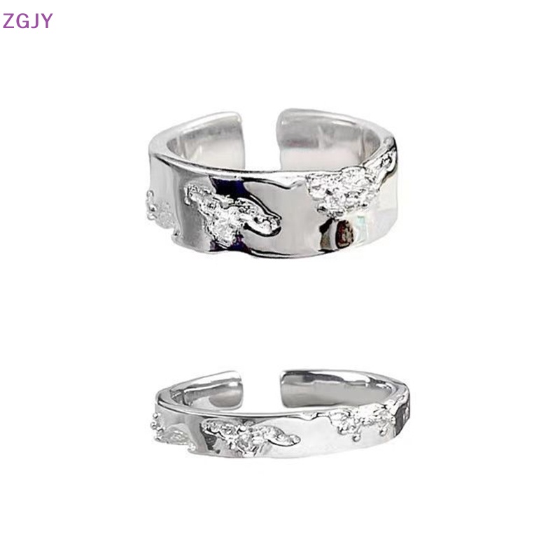 Set 2 Nhẫn Mở Màu Bạc Đeo Khớp Ngón Tay Phong Cách Cổ Điển Thời Trang Cho Nam Và Nữ Mới