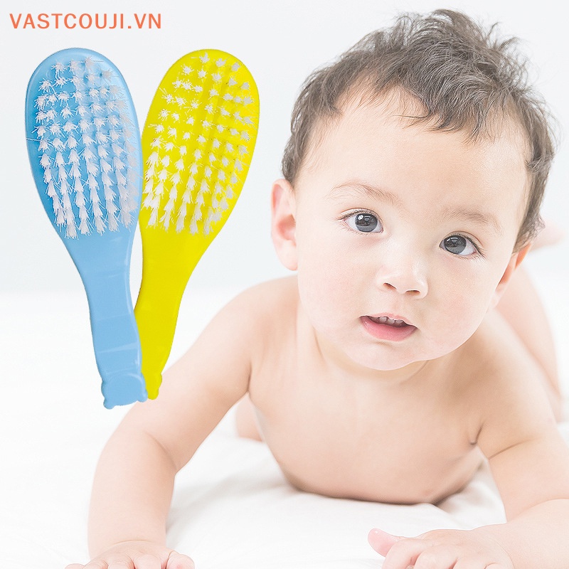 Lược Chải Tóc Bằng Nylon Mềm Tay Cầm Hình Gấu Dễ Thương Cho Bé Sơ Sinh