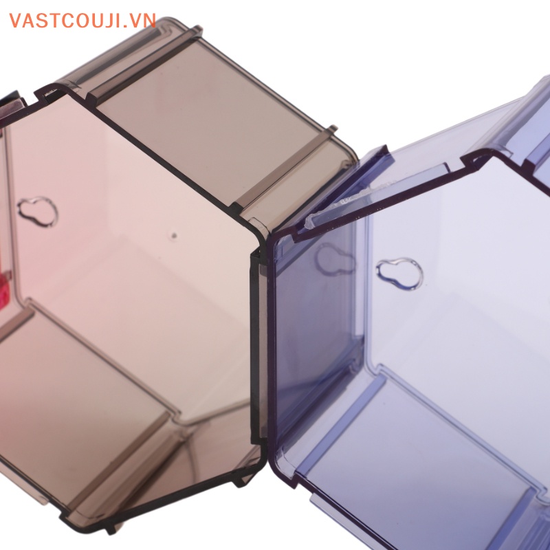 Hộp Đựng Mô Hình VASTJI Lục Giác Trong Suốt Dùng Trưng Bày DIY