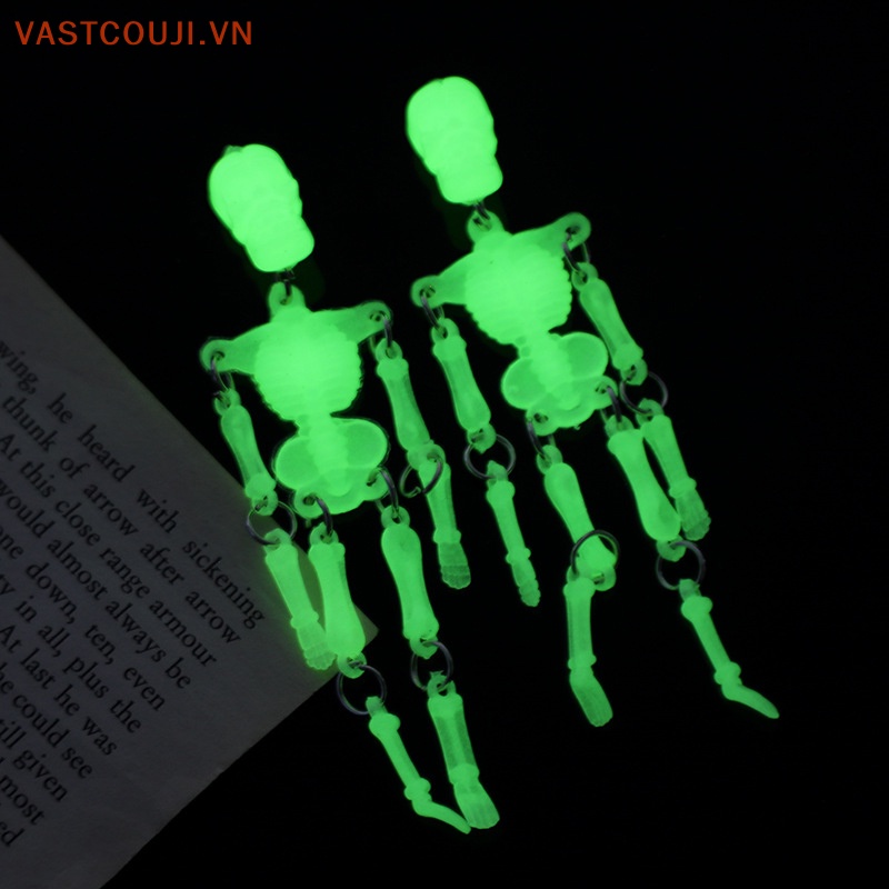 Móc Khóa Hình Đầu Lâu Phát Quang Phong Cách Gothic Thời Trang
