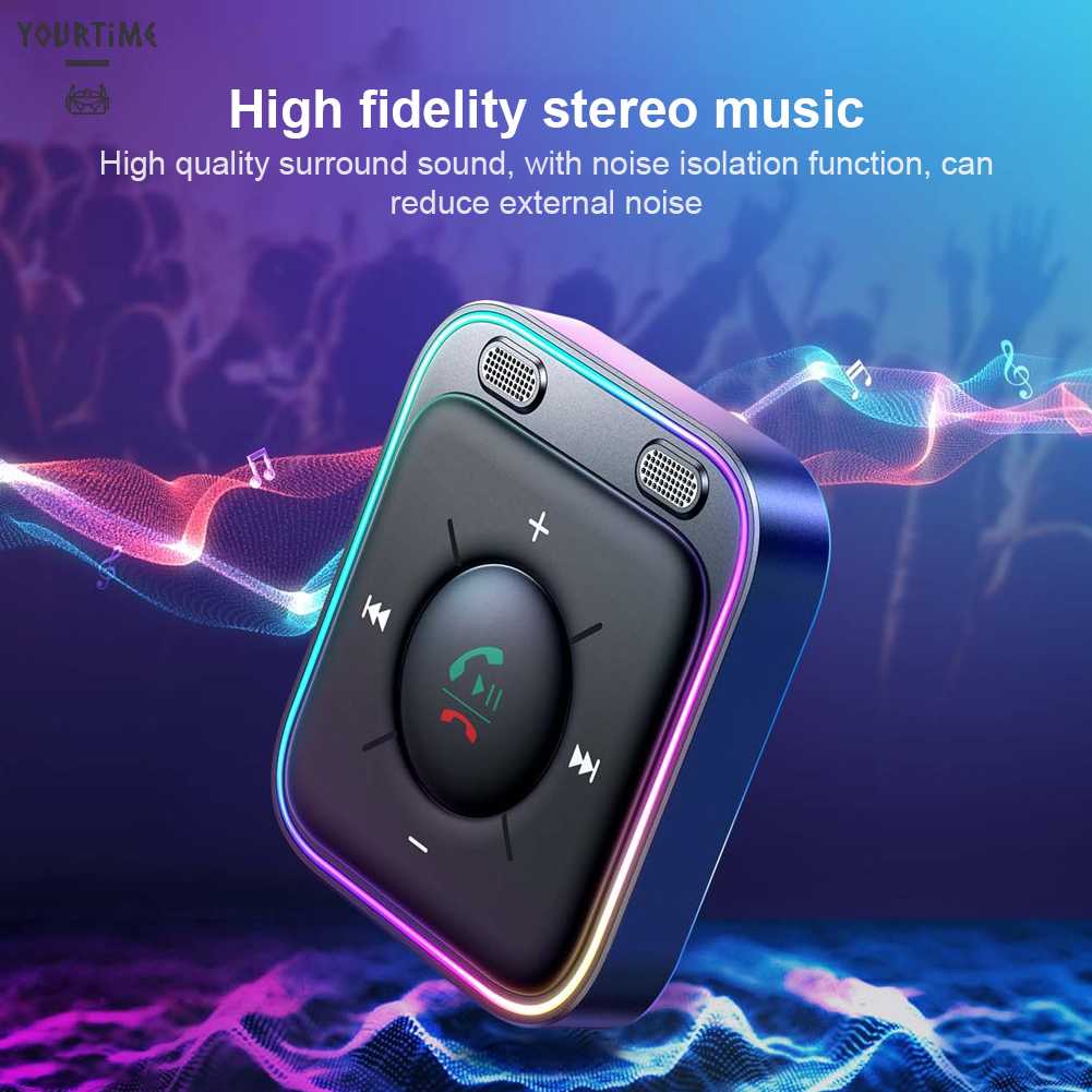 Bộ Chuyển Đổi Âm Thanh Bluetooth 5.3 AUX Kép Cho Xe Hơi