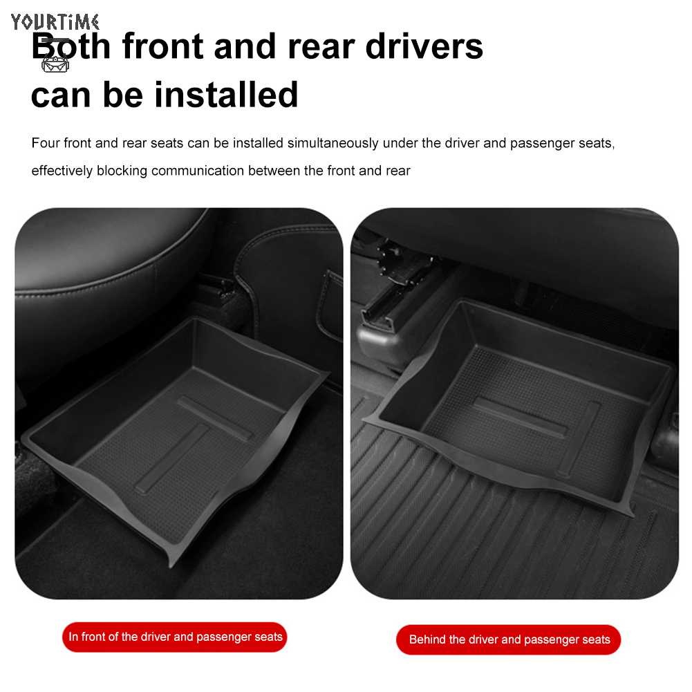 Khay Đựng Khăn Giấy Ẩn / Chìa Khóa Xe Hơi Chất Liệu TPU Tiện Dụng Cho Tesla Model