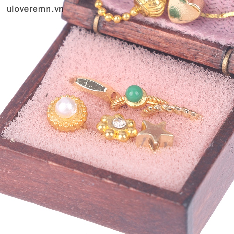 1 Bộ Hộp Trang Sức Mini Cho Nhà Búp Bê