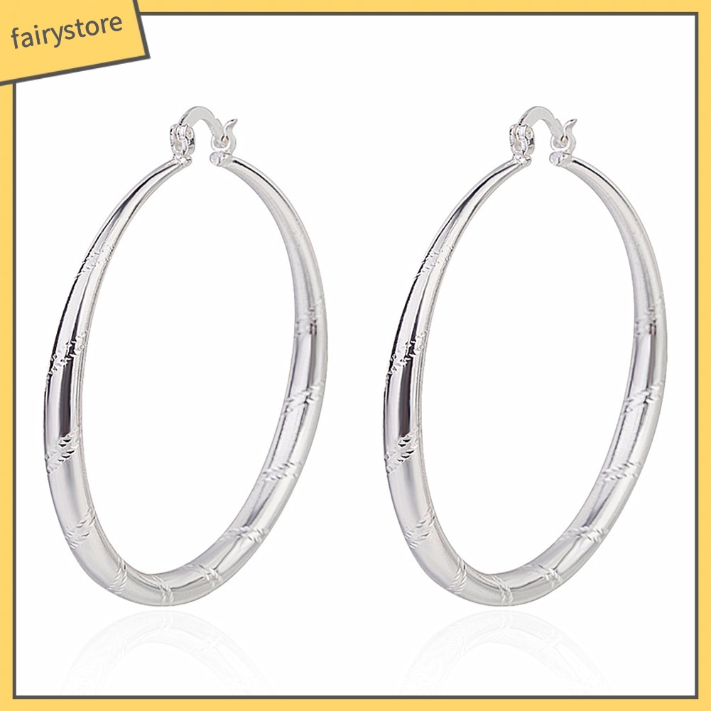 Khuyên Tai Hình Tròn Lớn Phong Cách Cổ Điển Dành Cho Nữ